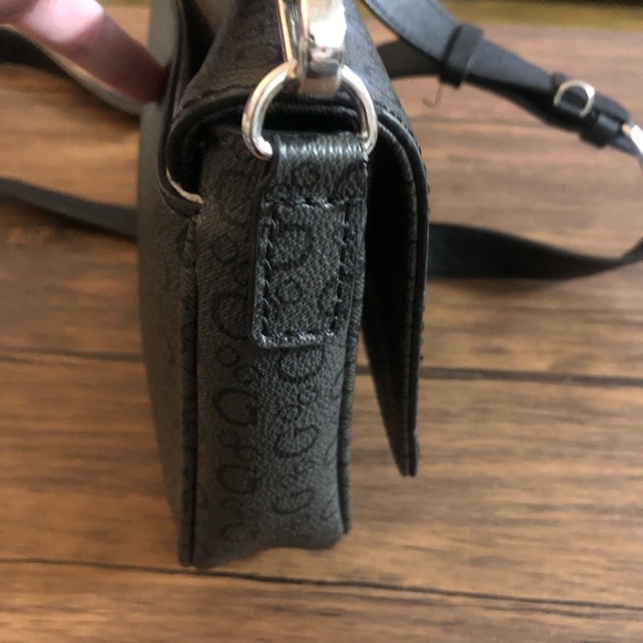 Guess Small Crossbody Bag Dark Gray - Picture 8 of 15